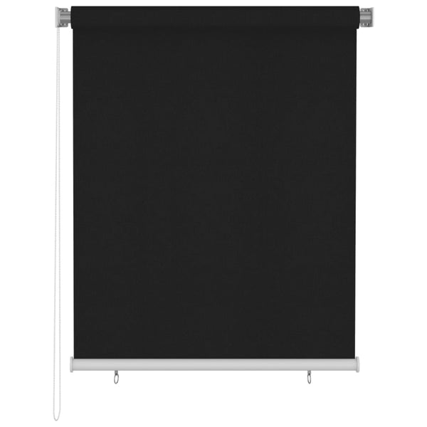 Außenrollo 120x140 cm Schwarz