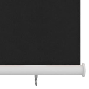 Außenrollo 160x140 cm Schwarz