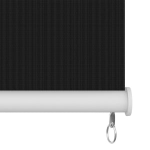 Außenrollo 140x230 cm Schwarz