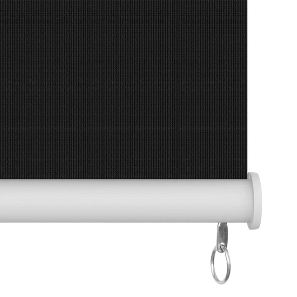 Außenrollo 160x230 cm Schwarz