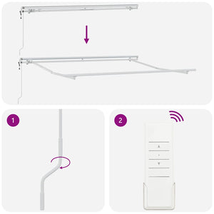 vidaXL Awning Frame White 350 x 250 cm Aluminum