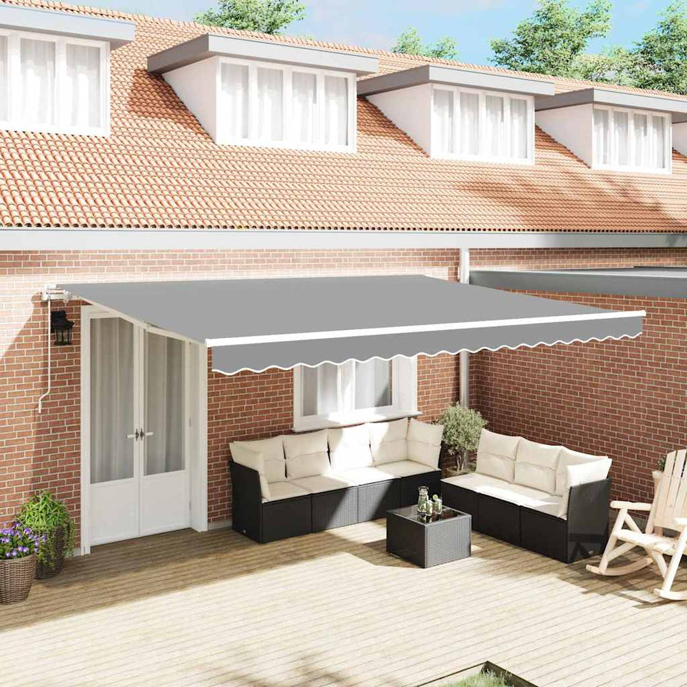 vidaXL Awning Frame White 450 x 300 cm Aluminum