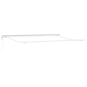 vidaXL Awning Frame White 450 x 300 cm Aluminum
