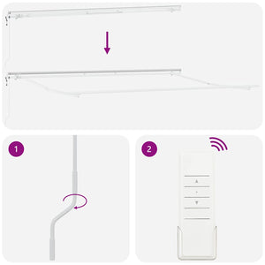 vidaXL Awning Frame White 450 x 300 cm Aluminum