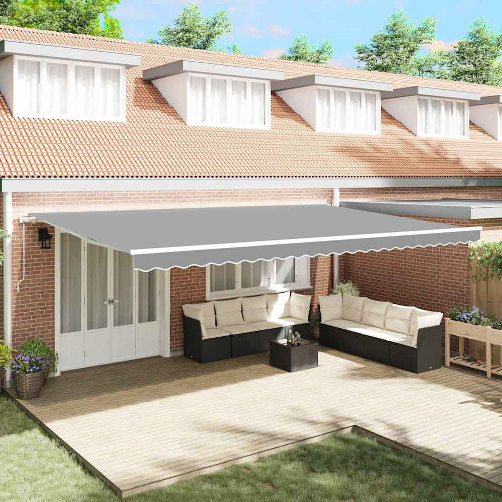 vidaXL Awning Frame White 600 x 300 cm Aluminum