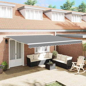 vidaXL Awning Frame White 450 x 350 cm Aluminum