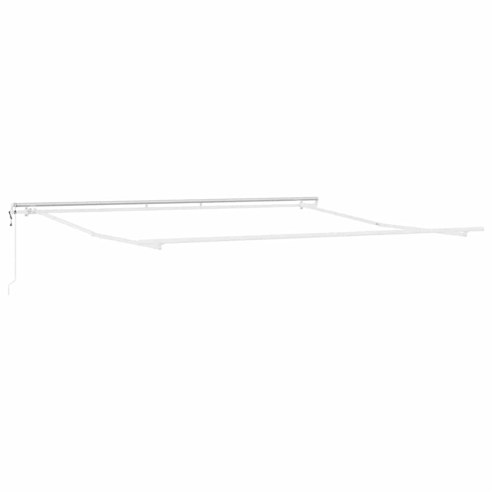 vidaXL Awning Frame White 450 x 350 cm Aluminum