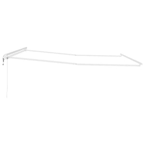 vidaXL Awning Frame White 450 x 350 cm Aluminum