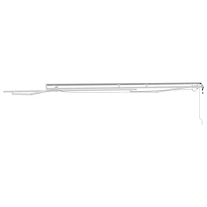 vidaXL Awning Frame with LED Light Strips White 450 x 300 cm Aluminum