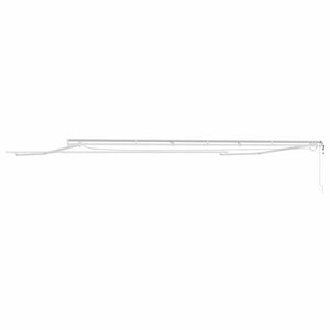 vidaXL Awning Frame with LED Strips White 600 x 300 cm Aluminum
