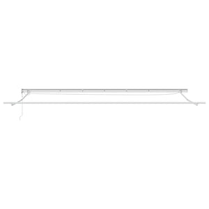 vidaXL Awning Frame with LED Strips White 600 x 300 cm Aluminum
