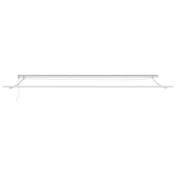 vidaXL Awning Frame with LED Strips White 600 x 300 cm Aluminum