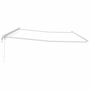 vidaXL Awning Frame with LED Strips White 600 x 300 cm Aluminum