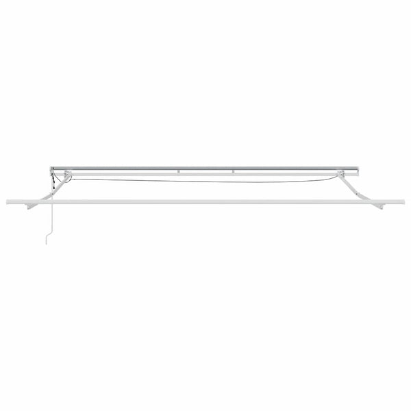 vidaXL Awning Frame with LED Light Strips White 400 x 350 cm Aluminum