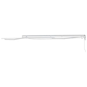 vidaXL Awning Frame with LED Light Strips White 450 x 350 cm Aluminum