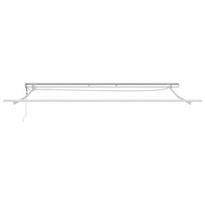 vidaXL Awning Frame with LED Light Strips White 450 x 350 cm Aluminum