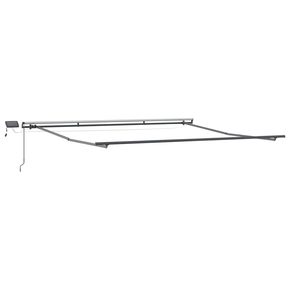 vidaXL Awning Frame Anthracite 500 x 350 cm Aluminium