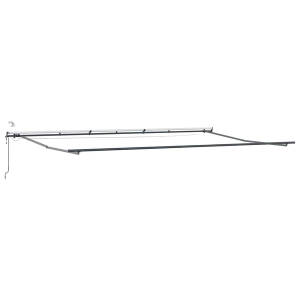 vidaXL Awning Frame Anthracite 600 x 350 cm Aluminium