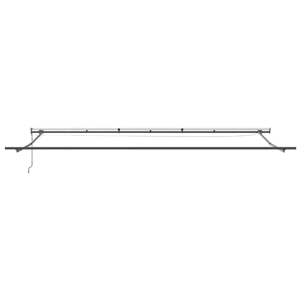 vidaXL Awning Frame Anthracite 600 x 350 cm Aluminium