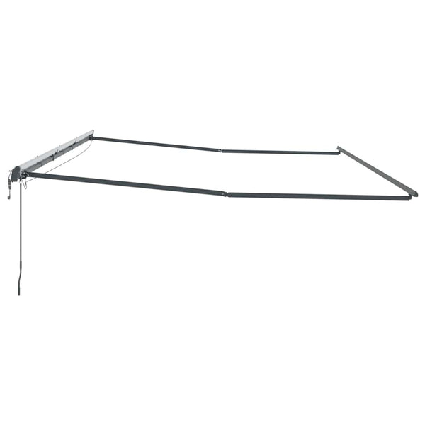 vidaXL Awning Frame Anthracite 600 x 350 cm Aluminium