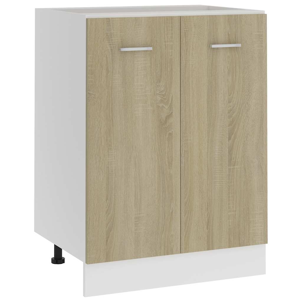 vidaXL Base Cabinet Lyon Sonoma Oak 60x46x81.5 cm Engineered Wood