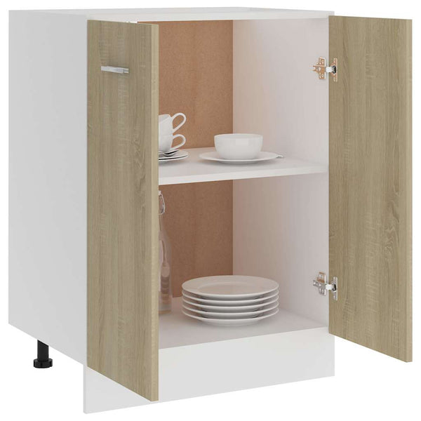 vidaXL Base Cabinet Lyon Sonoma Oak 60x46x81.5 cm Engineered Wood