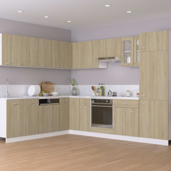 vidaXL Sink Cabinet Sonoma Oak 80x46x81.5 cm Engineered Wood