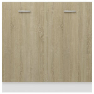 vidaXL Sink Cabinet Sonoma Oak 80x46x81.5 cm Engineered Wood