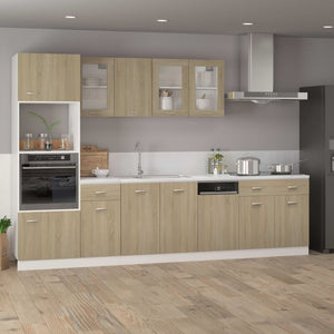 vidaXL Drawer Base Cabinet Sonoma Oak 80x46x81.5 cm Engineered Wood