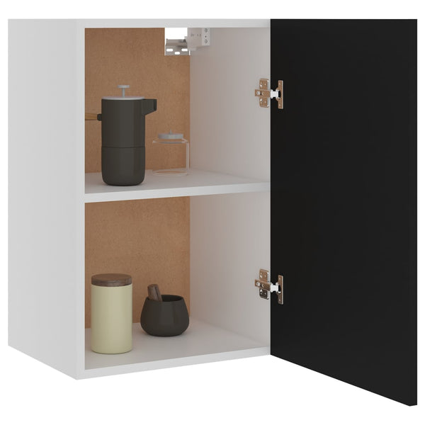 vidaXL Wall Cabinet Lyon Black 39.5x31x60 cm Engineered Wood