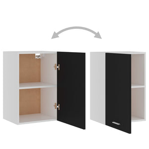 vidaXL Wall Cabinet Lyon Black 39.5x31x60 cm Engineered Wood