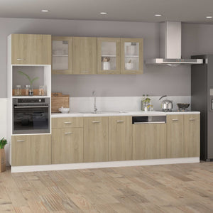 vidaXL Wall Cabinet Lyon Sonoma Oak 39.5x31x60 cm Engineered Wood