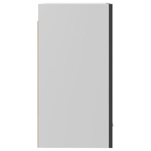 vidaXL Wall Cabinet High Gloss Grey 39.5x31x60 cm Engineered Wood