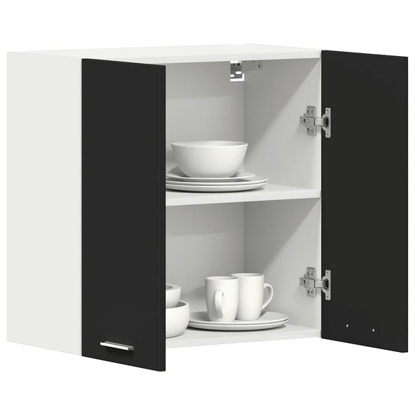 vidaXL Wall Cabinet Lyon Black 60x31x60 cm Engineered Wood