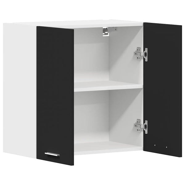 vidaXL Wall Cabinet Lyon Black 60x31x60 cm Engineered Wood