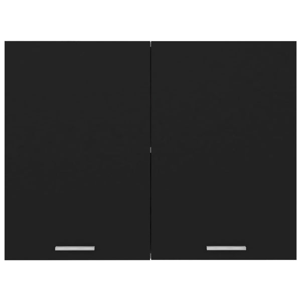 vidaXL Wall Cabinet Lyon Black 80x31x60 cm Engineered Wood
