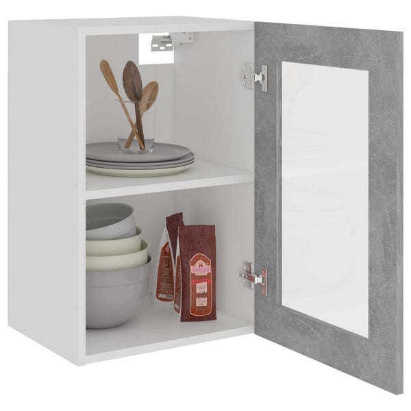 vidaXL Wall Cabinet Lyon Concrete Grey 40x31x60 cm Engineered Wood