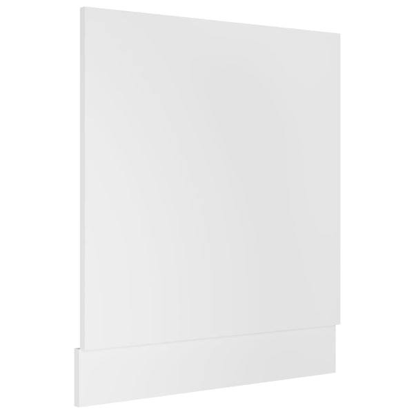 vidaXL Dishwasher Front Panel Lyon White 59.5x3x67 cm Engineered Wood