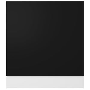 vidaXL Dishwasher Panel Lyon Black 59.5x3x67 cm Engineered Wood