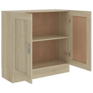 vidaXL Bookcase Sonoma Oak 82.5x30.5x80 cm Engineered Wood