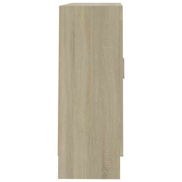vidaXL Bookcase Sonoma Oak 82.5x30.5x80 cm Engineered Wood