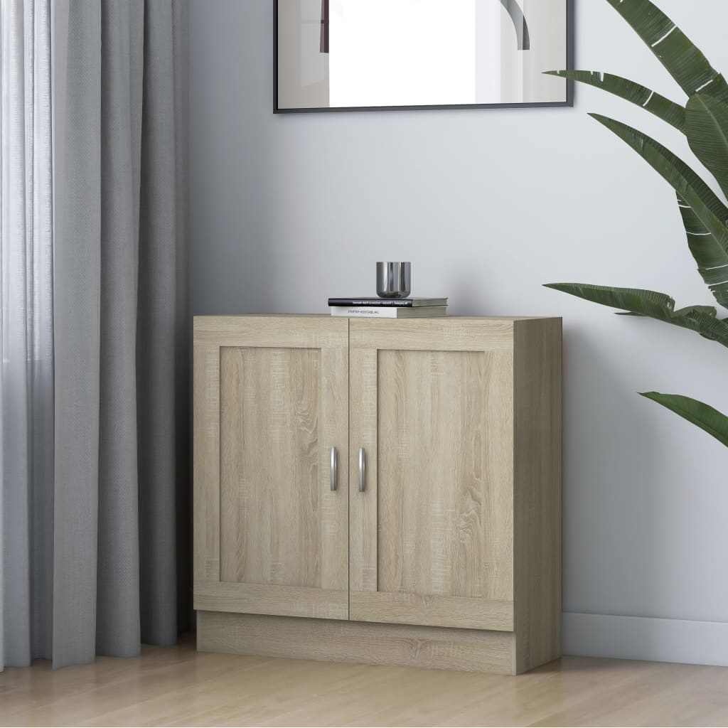 vidaXL Bookcase Sonoma Oak 82.5x30.5x80 cm Engineered Wood