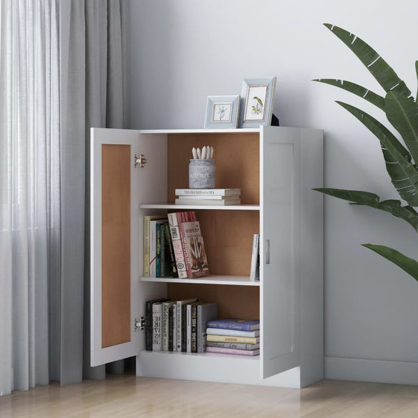 Weißer Bücherschrank Holzwerkstoff 82,5 cm