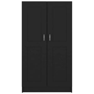 Schwarzes Bücherregal, 150 cm hoch