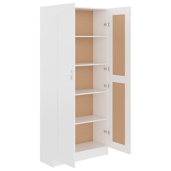 Weißer Bücherschrank 82,5 cm