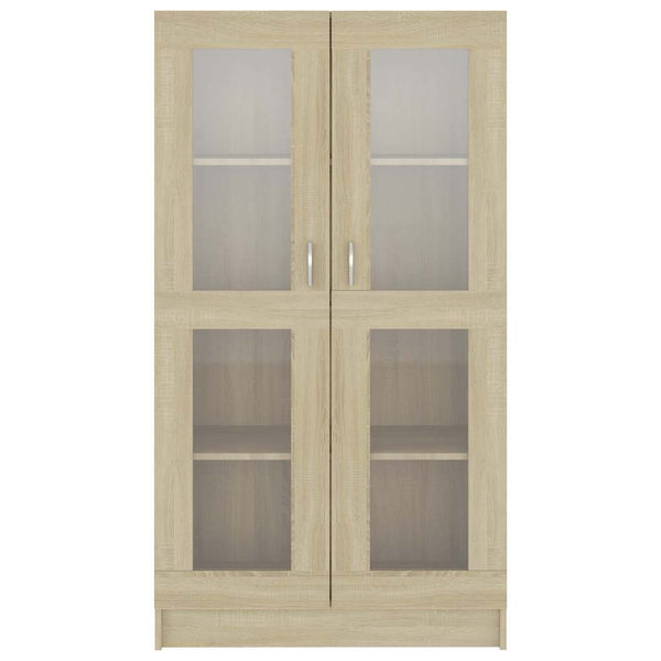 Sonoma Eiche Vitrinenschrank 82,5x30,5x150cm