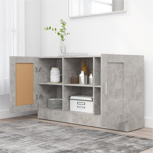 Betongraues Sideboard 120 cm