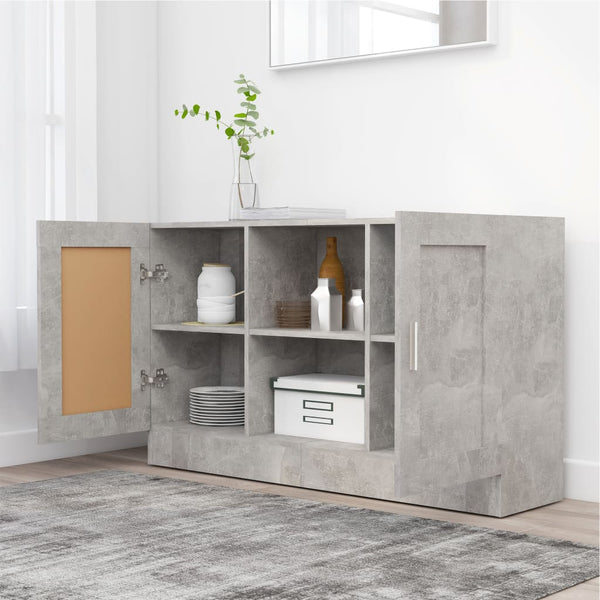 Betongraues Sideboard 120 cm