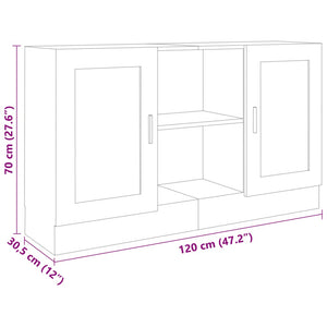 Betongraues Sideboard 120 cm