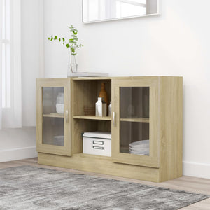 Vitrinenschrank Sonoma Eiche 120 cm